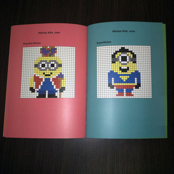 Minion Kits Book of 43 Fun Bead Patterns for Hama Perler (Pack of 2)