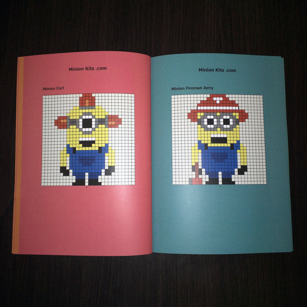 Minion Kits Book of 43 Fun Bead Patterns for Hama Perler